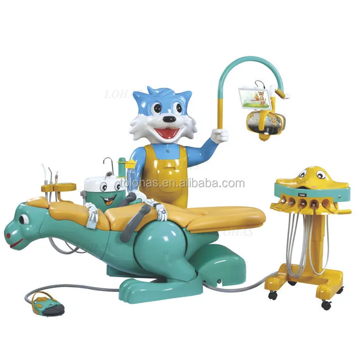 LHMA8IB Lovely Animal Shaped Cartoon Pediatric Electric Dental Chair Unit for Kids Dentist Equipment Kids Dental Chair
