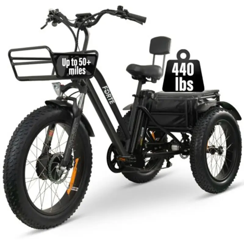 Uwant אירופה מסוק חשמלי תלת אופן אופנוע שומן 3 גלגל אופני מטענים דואר Trike אספקת מטען