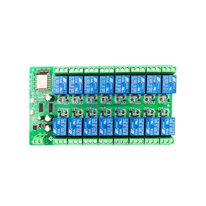ESP8266 WIFI 16-Kanal-Relaismodul ESP-12F Entwicklungs platine Strom versorgung 24V/10A - Product Image 1