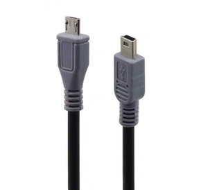 1pcs USB C型3.1公到迷你USB 5针B公插头转换器OTG适配器快速充电数据线，适用于移动Macbook 1 m 3英尺 - Product Image 2