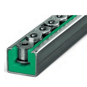 Riel guía de cadena de plástico de polietileno UHMW 06B 08B 10B 12B 16B con perfil de acero - Product Image 2