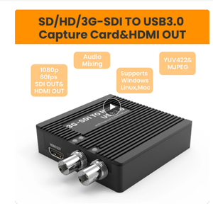 SDI to HDMI Capture Card+<strong>USB</strong> + SDI Loopout SDI to USB3.0 Capture Card + Line in + <strong>3.5mm</strong> + Speaker - Product Image 3