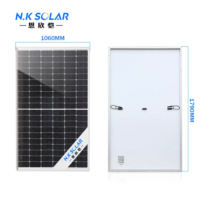 N.K सौर 400 410 420 430 W सौर पैनलों के लिए Monocrystalline पैनलों सौर ऊर्जा उत्पाद घर या वाणिज्यिक