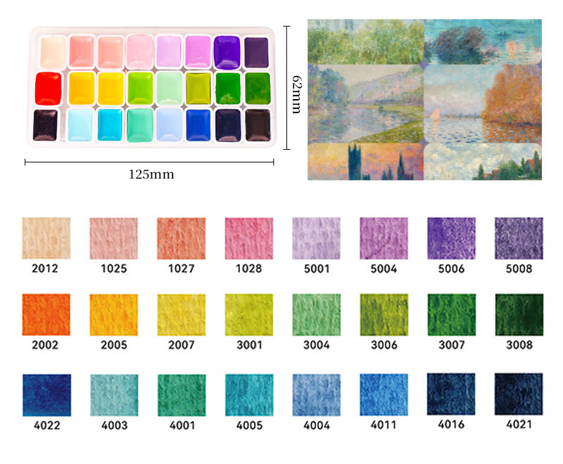 24-color monet scheme