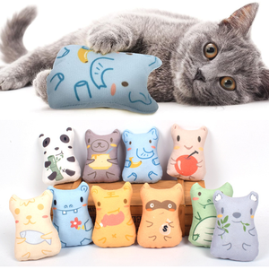 Nuevo juguete de peluche de gato Catnip Animal, juguete de peluche interactivo para gatito con hierba gatera - Product Image 1