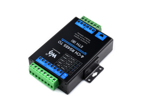Servidor serie Ethernet RS485 a RJ45 de 4 canales, operación independiente RS485 de 4 canales, módulo serie aislado industrial de montaje en Riel, - Product Image 3