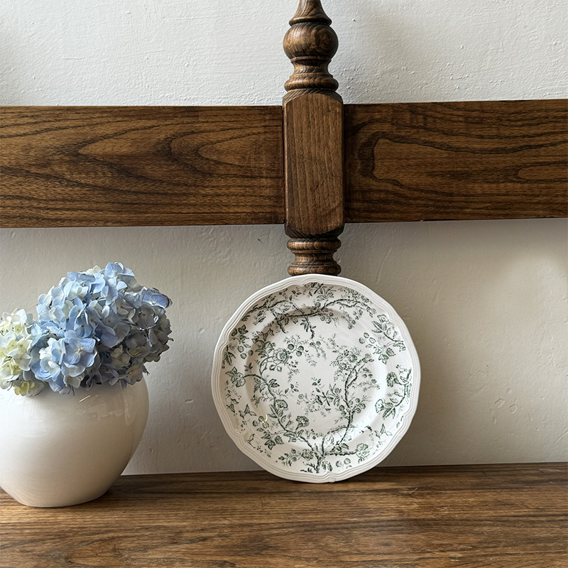 Assiette verte 17cm