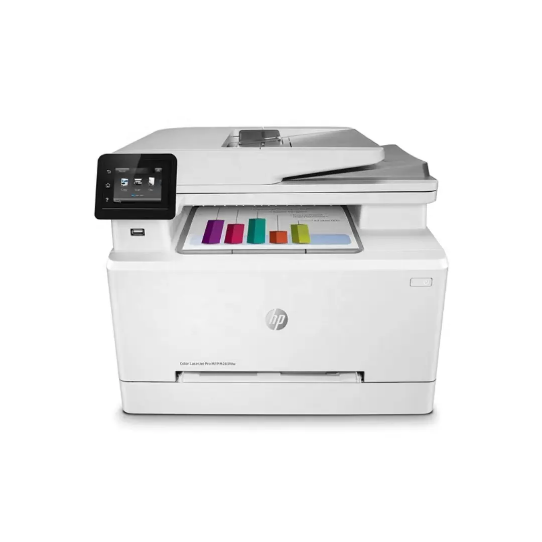 Brand New A4 Cor Impressora A Laser para HP M283fdn 3 em 1 Multifunções Impressora Decktop
