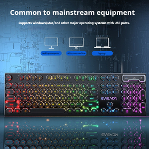 EWEADN 104-Keys Wired Mechanical Feel USB Interface Gaming <strong>Keyboard</strong> LED Backlit for Business &amp; Office New Product - Product Image 6