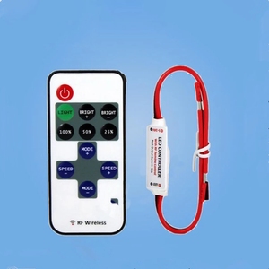 RF11 ключ Мини светодиодный контроллер 5-24V Беспроводной RF монохромный полосы света диммер регулятор один пульт дистанционного управления с одним выходом - Product Image 2
