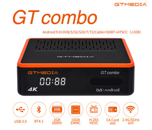2021 New GTMEDIA GT COMBO <strong>Android</strong> 9.0 TV BOX + <strong>DVB</strong>-S/S2/S2X +T/T2/Cable/ISDBT <strong>ATSC</strong> Amlogic S905X3 4K 2.4G/5G Wifi BT4.1 GTCOMBO - Product Image 2