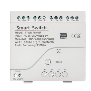 Tuyaスマートホームリレー4CHWifiスイッチモジュール110V220V85-250V4チャンネルラジオAPPリモートコントロールレシーバー - Product Image 1