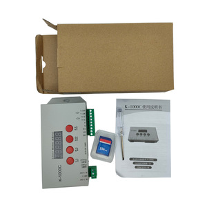 Nuovo Software 2048 pixel Controller luce Led programmabile DMX512 scheda SD T1000s K-1000C Controller LED SPI digitale a colori