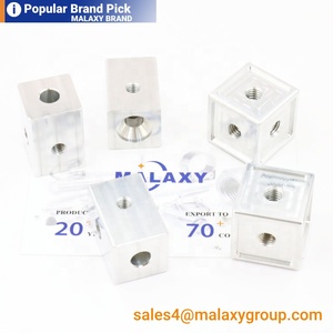 MALAXY alüminyum alaşım sabit blok ile altı taraflı kare somun 6 yollu küp kare fındık altı vida delikleri dönen kutu akrilik - Product Image 6