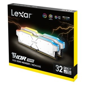 Lexar <strong>DDR5</strong> 6000MHz 32GB (16GB*<strong>2</strong>) RAM CL32 1.35V Desktop <strong>Memory</strong> with Heatsink, AMD Expo and Intel XMP 3.0, Black/White - Product Image 3
