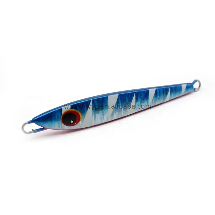 Venta caliente Deep Sea Jig Lure Pitch 80g Metal Jigging Señuelos Luminous Jig Bait