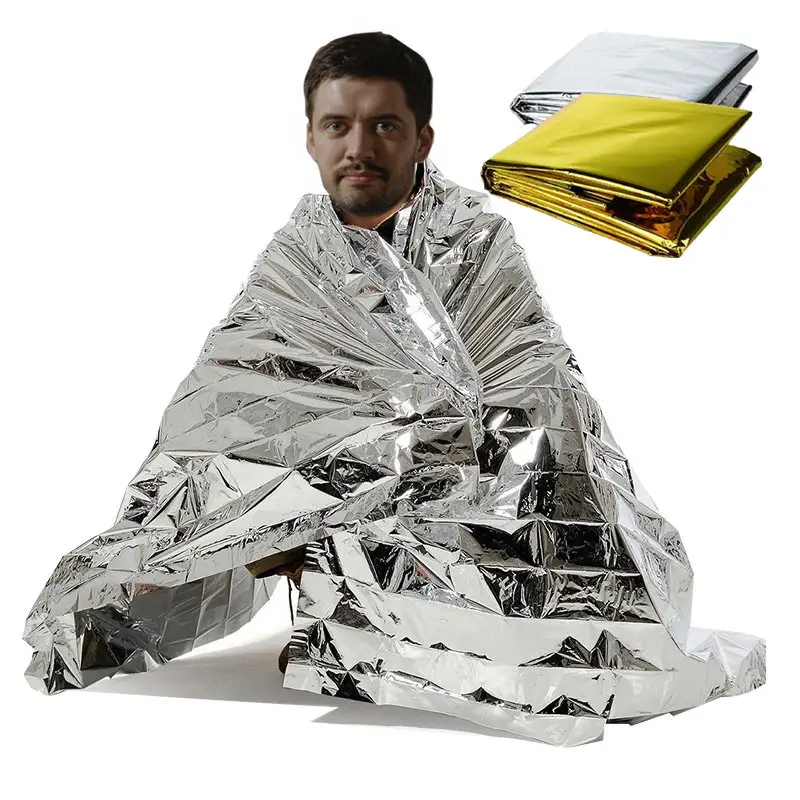 On-time Dispatch Guarantee Top-rated Supplier Quality Assurance in-Stock Gold Silver Thermal Mylar Survival Emergency Blanket