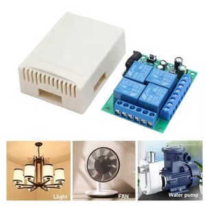 433mhz 12V AC 2WayリレーレシーバーモジュールスイッチワイヤレスRFユニバーサル学習コードモーターライトガレージリモコンとレシーバー用 - Product Image 6