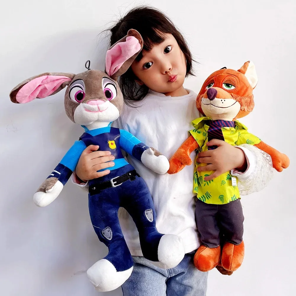 Travesseiro de pelúcia zootopia judy, 40cm, anime, raposa, desenho animado, animal maluco, brinquedo, decoração para casa, meninos e meninas, presente