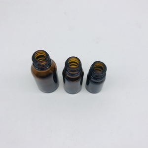 Botella vacía de cristal ámbar moldeada para embalaje cosmético, 5ml, 10ml, 15ml, 20ml, 30ml, 50ml, 100ml, venta al por mayor - Product Image 6
