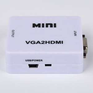 1080P VGA2HD视频音频迷你VGA至高清转换器盒高清VGA影音适配器，适用于笔记本电脑DVD至高清电视 - Product Image 4