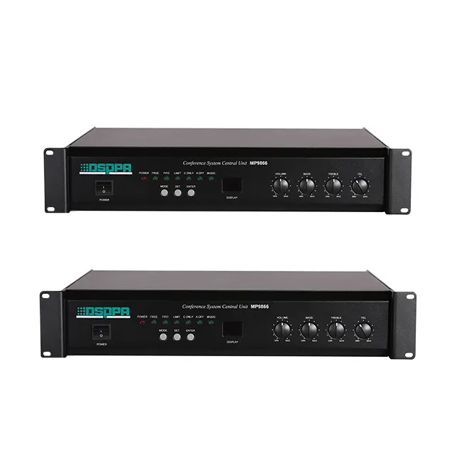 وحدة تحكم رقمية صوتية DSPPA MP9866II, وحدة تحكم في مؤتمر الصوت والفيديو لنظام pa