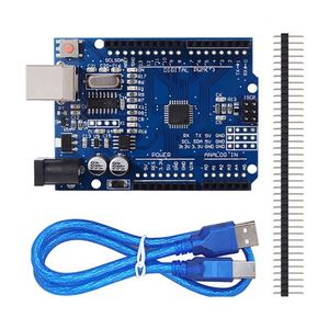 Affordable Microcontroller Board ATmega328P CH340, Complete with Straight Pin Headers, Ideal for DIY <strong>Projects</strong> - Product Image 1