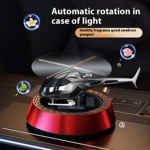 शांत सौर घूर्णन कार अरोमाथेरेपी सजावटी छोटे इंटीरियर सजावट हेलीकॉप्टर केंद्र कंसोल मिश्र धातु और तरल आपूर्ति पर - Product Image 5