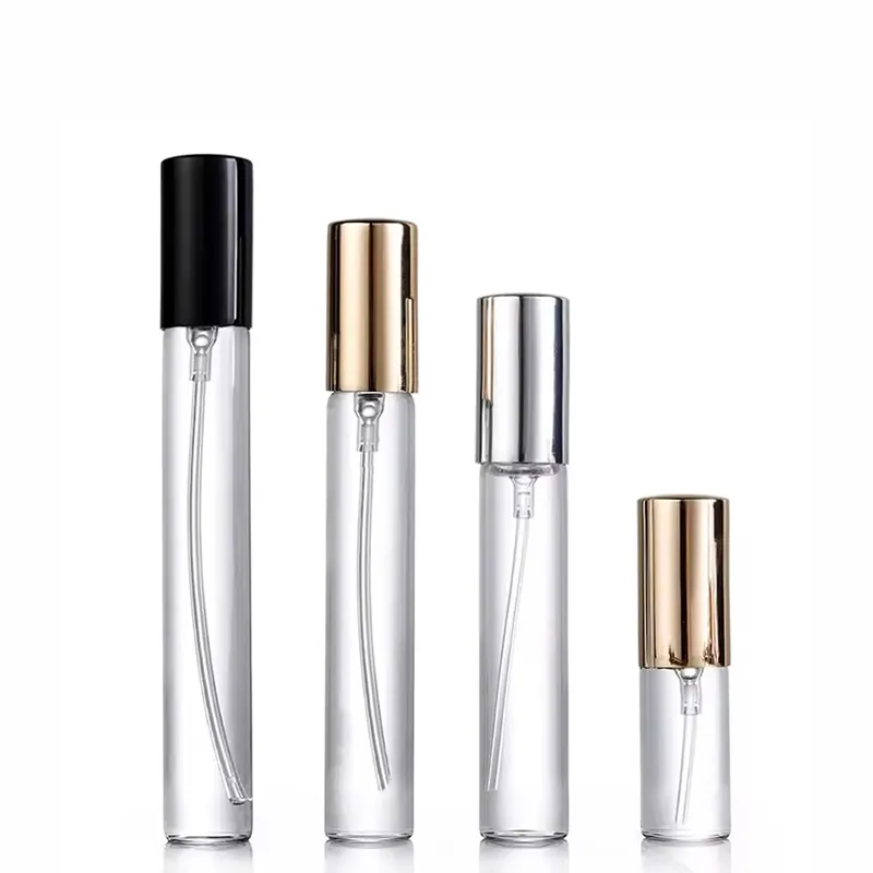 Toptan 3ml 5ml 10ml taşınabilir dolum parfüm sprey Mini cam şişe ile kağit kutu paket