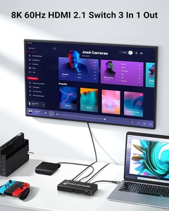 SY Smart Hub 8K HDMI 2,1 divisor y convertidor de interruptor VIDEO 4K Box 3 en 1 salida 3 puertos 3x1 HDMI 2,1 switch - Product Image 3