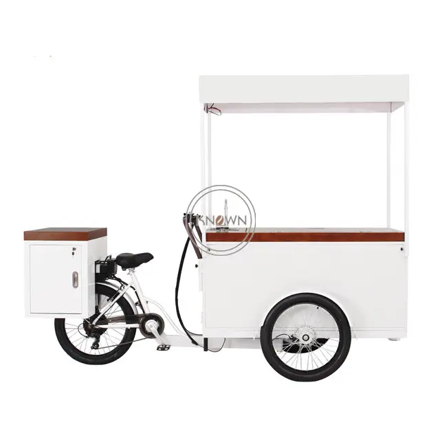 รถสามล้อขายอาหารฤดูร้อนสำหรับเครื่องดื่มเย็น3ล้อตู้แช่แข็งไอศครีม Trike จักรยานจำหน่ายไอศครีมพร้อมตู้เย็น