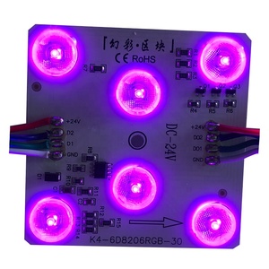 Dream Color Running SPI Bearbeitbare RGBIC Programmier bare 24V adressierbare IC GS8206 RGB LED-Modul für Werbung Beleuchtungs box