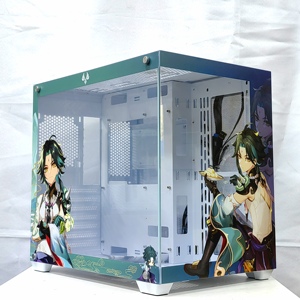 Genshin impatto Xiao Anime Custom M-ATX Mid-Tower custodia per PC a lato pieno vetro temperato vista mare camera MicroATX custodia del Computer - Product Image 5