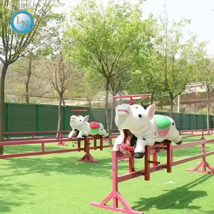 安い遊園地機器人力レーシングゲーム農場動物幸せなカメとウサギのレースが軌道に乗っています - Product Image 6