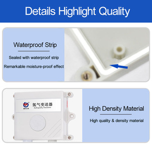 Montado en la pared 0 ~ 40000ppm H2 Sensor RS485 Salida analógica Transmisor de hidrógeno - Product Image 5