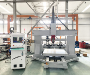 5轴CNC 3D CNC路由器木材工作机中心高精度工作台移动CNC路由器旋转主轴 - Product Image 2