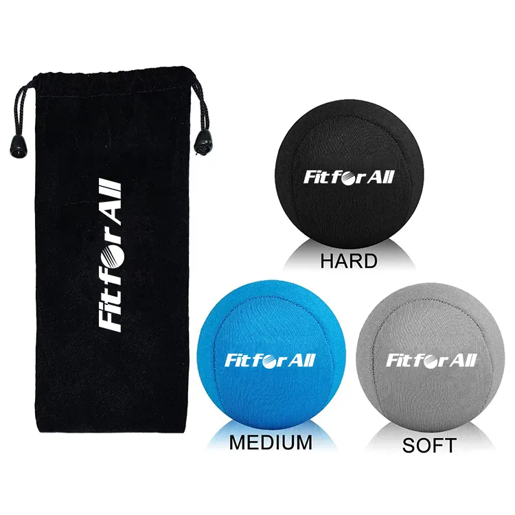 Logotipo personalizado aliviar la ansiedad Fidget tensión ejercicio fortalecedor mano bolas de estrés terapia pelota con 3 fuerza de agarre