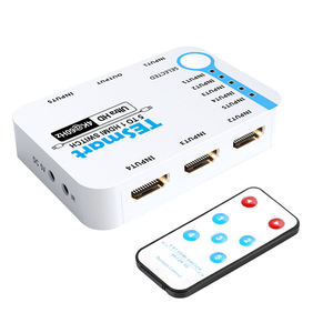TESmart 5 Ports HDMI Switch Support 4K@60Hz Auto Manual Mode <strong>Input</strong> <strong>Source</strong> Automatic Detection Video HDMI Selector - Product Image 1