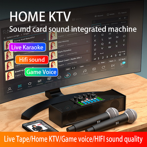 SY168 Sound Card <strong>Speaker</strong>,Audio Interface with DJ Mixer Sound Card,Built-in Capacitive <strong>Mic</strong>,Suitable for Live Streaming/Gaming - Product Image 6