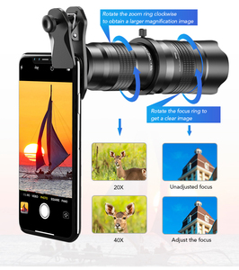 Apexel ayarlanabilir 20-40X zoom objektifi cep telefonu, zoom in / zoom out monoküler teleskop kamera objektifi tripod ile - Product Image 2