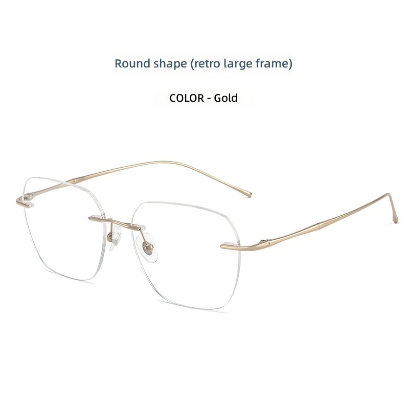 Gold-titanium frame-a-shaped