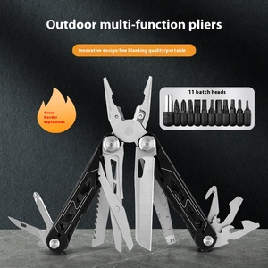 17-in-1 tragbare Outdoor Survival Camping <span class=keywords><strong>Multi</strong></span> <span class=keywords><strong>tool</strong></span> Kombination DIY Grade Zange Abisolierzange Schrauben dreher Datei Flaschen öffner - Product Image 4