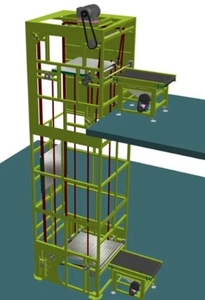 Palet, kutu ve diğer malzemelerin C/Z/E/F gibi çeşitli şekillerde taşınması için dikey otomatik sirkülasyonlu asansör - Product Image 2