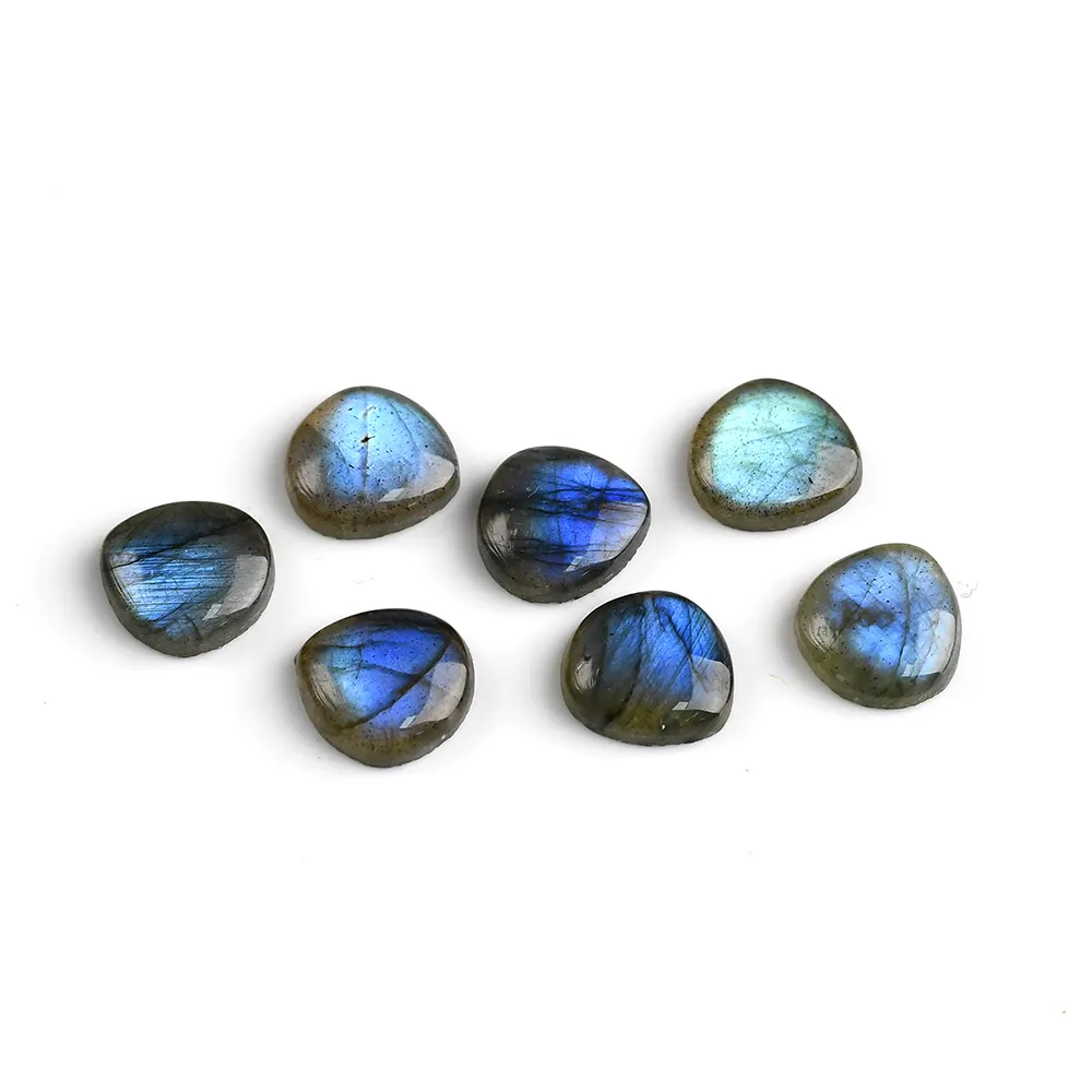 Tự nhiên Labradorite cắt kích thước hình dạng bán buôn Chất lượng cao tam giác cắt Cabochon lỏng đá quý Labradorite