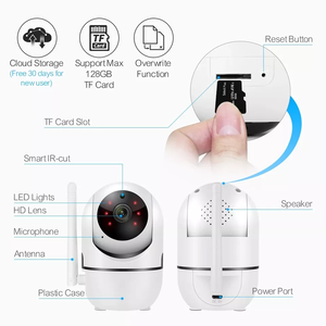 Insan izleme XM iki yönlü ses 1080P kablosuz WiFi güvenlik kamerası ICSEE 2MP İki yönlü ses WiFi CCTV IP PTZ gözetim kamera - Product Image 3