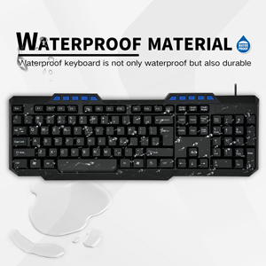 最高のコストフルサイズはさみ構造104キードイツノイズレスオフィス薄型有線キーボードコンピューター用 - Product Image 5