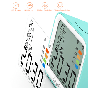 Fullwill Hochwertiger digitaler Wecker Temperatur Datums anzeige Tisch uhr im klassischen Stil mit dimmbarer LED-Hintergrund beleuchtung - Product Image 2
