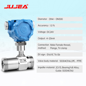 Tuabin lưu lượng kế bán buôn ren mặt bích kết nối xung/4 ~ 20mA / RS485 xung lưu lượng kế thích hợp cho nước và dầu lỏng - Product Image 5