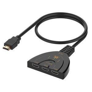 4K HDMI3ポートHDスイッチャーセレクター3-in-1outフルHD1080P3Dオーディオプレーヤー (高速HDMIケーブル付き) - Product Image 3