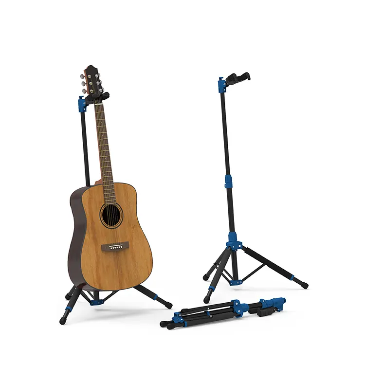 (GS-210) dayanıklı dikey zemin taşınabilir gitar müzik aletleri standı